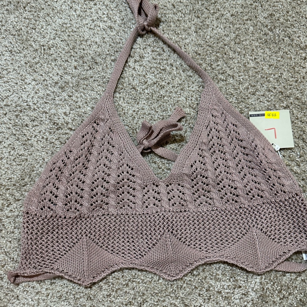 Knit bralette top
